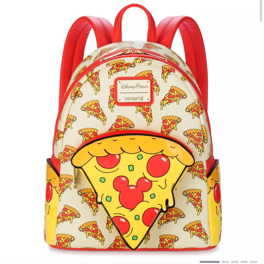 Mickey Mouse Pizza Loungefly Mini Backpack Disney Eats Bag Purse NIB NEW